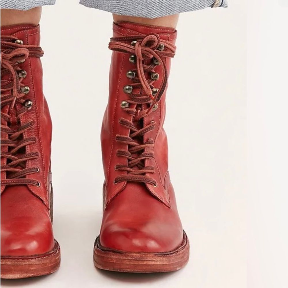 New Free people Santa Fe Lace Up boots size 36 US 6 
New with out box 
M… - Picture 3 of 7